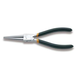 Pince à  becs ronds long striés branches gainées avec double couche de PVC antidérapant