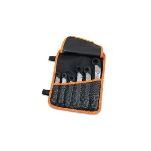 Jeu de 6 clés à  tuyauter à  cliquet dans un trousseau enroulable en polyester durable