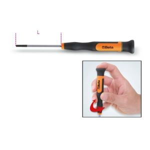 Micro-clé mâle emmanchée pour vis 6 pans