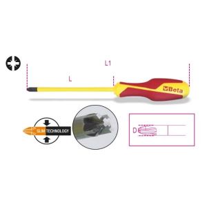 Tournevis pour vis cruciformes combinées PZ + à  fente