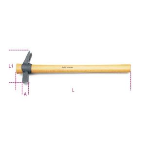 Marteau de charpentier avec porte-clous aimanté, manche en bois