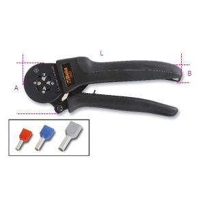 Pince à  sertir auto-ajustable pour cosses cylindriques