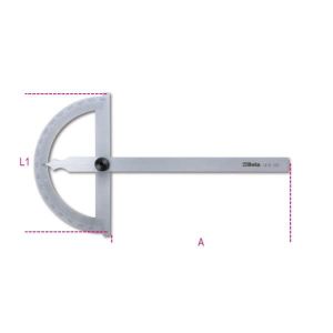 Rapporteur d'angles simple en acier inoxydable
