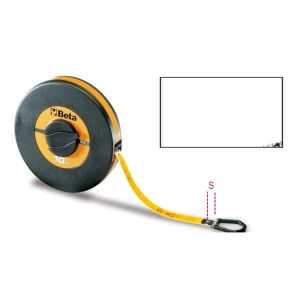Mesure longue à  ruban boà®tier en ABS antichoc, ruban en fibre de verre recouvert de PVC, classe de précision III
