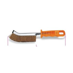 Brosse métallique en fils d'acier cuivré, à˜ fil 0,3 mm