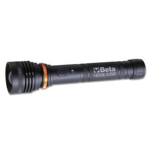 Torche LED rechargeable à  haute luminosité en aluminium anodisé renforcé jusqu'à  1200 Lumens