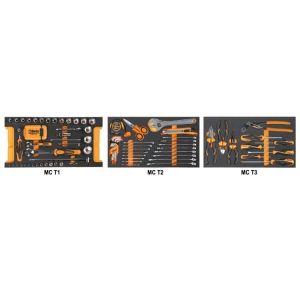 Composition de 109 outils pour la maintenance générale en plateaux mousse compacte