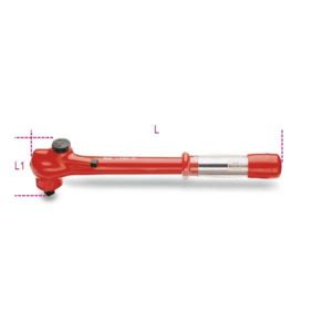 Clé dynamométrique à  déclenchement avec cliquet réversible