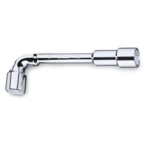 Clé à  pipe débouchée chromée polie