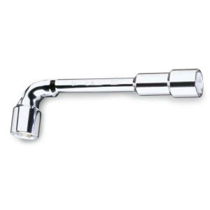 Clé à  pipe débouchée chromée polie