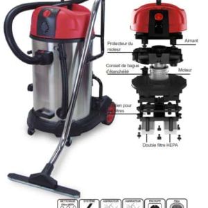 Aspirateur 60 l eau et poussières