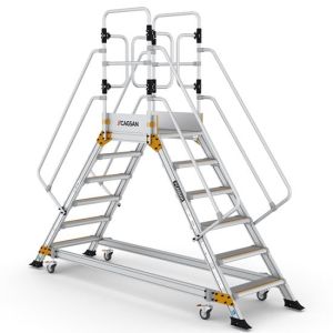 Plateforme industrielle à double accès