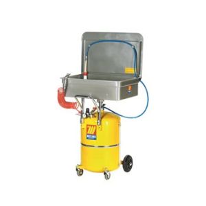 Collecteur d'huile avec bac de récupération couvert + brosse de lavage