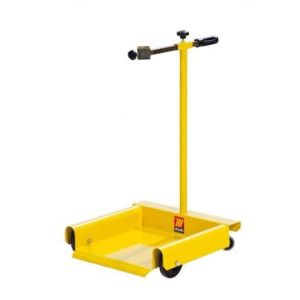 Chariot pour fût à graisse ( 2 roues fixes + 2 roues flexibles)