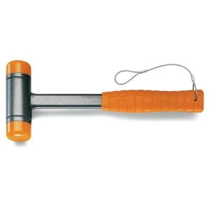 Maillet sans rebond à  poignée surmoulée grand confort, manche en acier H-SAFE