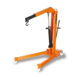 Grue hydraulique pliable avec pompe à  double effet
