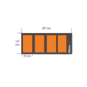Plateau thermoformé souple avec 4 bacs de rangement