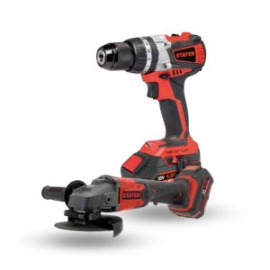 Kit de : Perceusse / Visseuse + Meuleuse d'angle - 18V