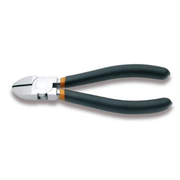 Pince coupante diagonale, chromée, branches gainées avec double couche de PVC antidérapant