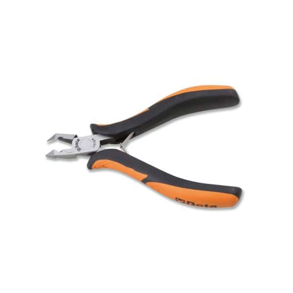 Pince coupante frontale de précision tête inclinée à 70°, coupe à ras branches gainées confort bi-matières