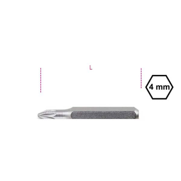 Embout 4 mm pour vis Pozidriv® – Supradriv®