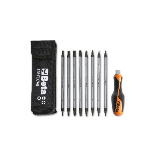 Jeu de 8 lames réversibles et 1 accessoire en étui
