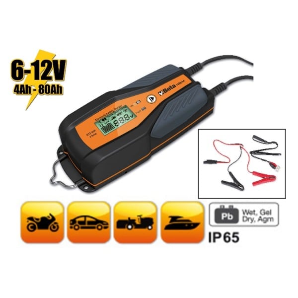 Chargeur de batterie électronique 6-12 V auto-moto