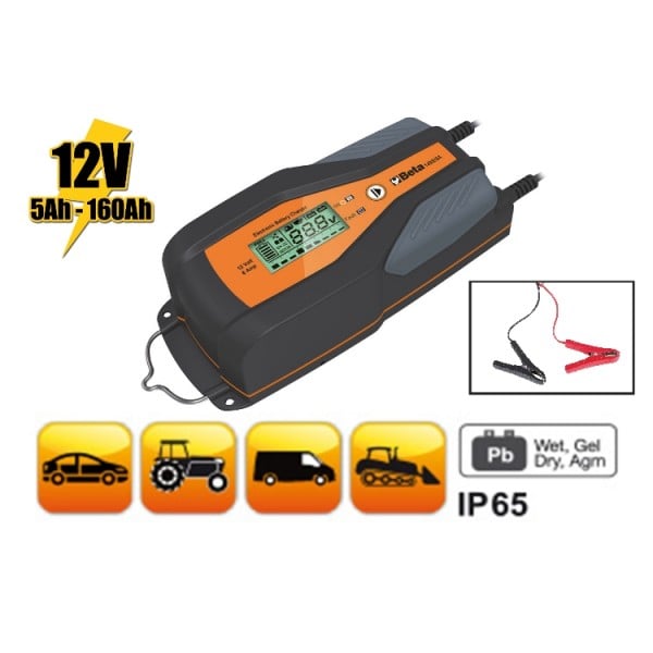 Chargeur de batterie électronique 12V auto / véhicules utilitaires