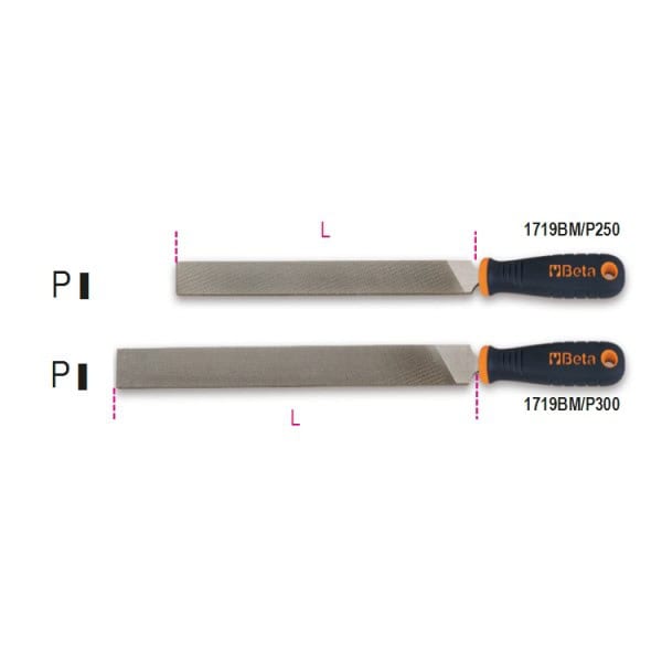 Limes plates aluminium manche en matériau plastique