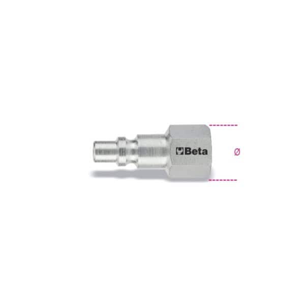Embout rapide profil Italien, filetage femelle, embout cylindrique BSP