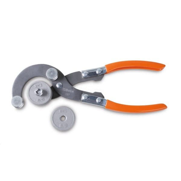 Pince à cintrer pour tubes cuivre et métaux non ferreux avec matrices interchangeables 3/16″-1/4″-5/16″-3/8″
