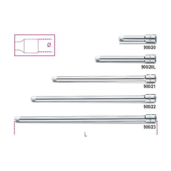 Rallonge carrés mâle et femelle 1/4″