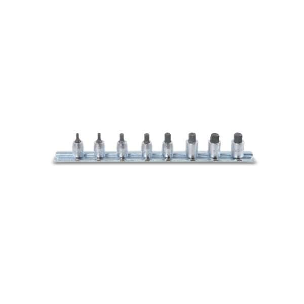 Jeu de douilles pour vis 6 pans creux carré femelle 1/4″ chromées