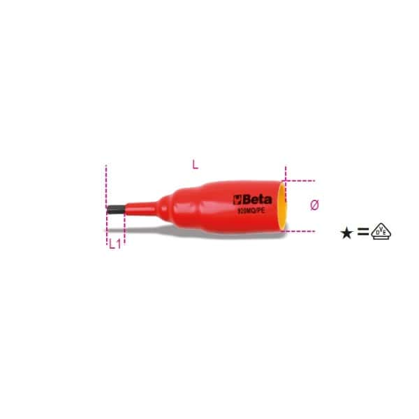 Douille tournevis pour vis 6 pans creux