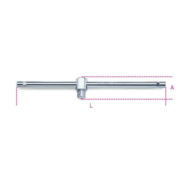Poignée coulissante carré mâle 3/4″