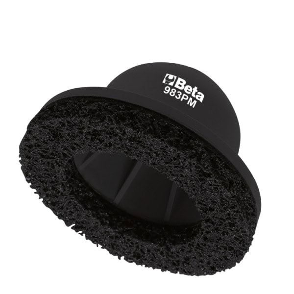 Brosse abrasive pour le nettoyage des moyeux