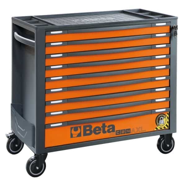 Servante mobile extra large avec 9 tiroirs, avec système anti-basculement