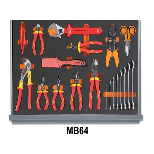 Composition de 96 outils pour la microtechnique en plateaux mousse compacte