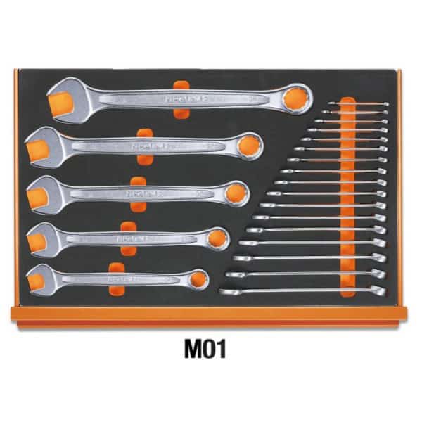 Composition de 214 outils pour la maintenance générale en plateaux mousse compacte
