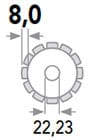 Disque pour Fer Béton (Renforcé), Pré-pressé, Asphalte,