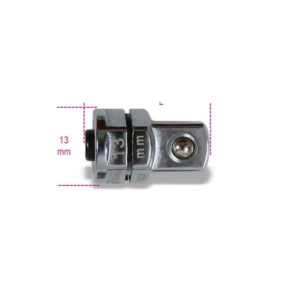 Adaptateur pour douilles 3/8″ à déverrouillage rapide, pour clés à cliquet 13 mm