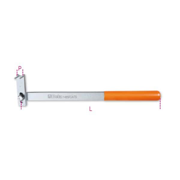 Tendeur articulé pour roulements distribution avec embouts de 13,5 mm