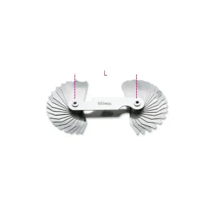Jauges à rayons avec lames concaves et convexes en acier