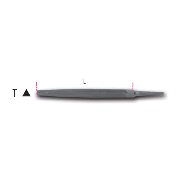 Lime triangulaire demi-douce, sans manche