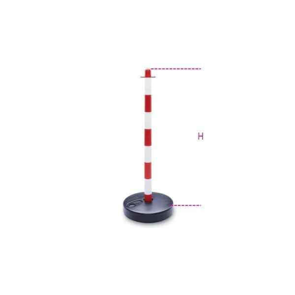 Colonnes en plastique avec base de rangement