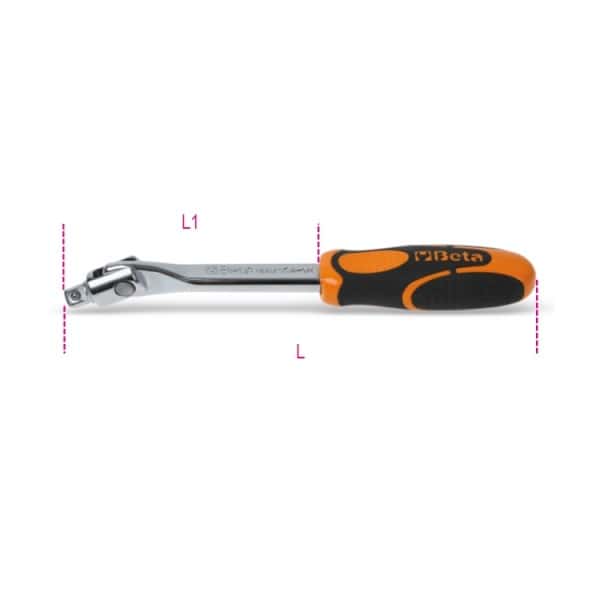 Poignée articulée carré mâle 1/4″