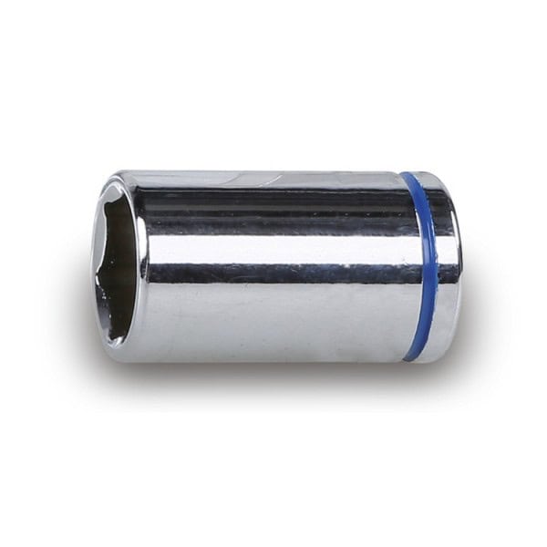 Douille 6 pans, carré femelle 1/4″, colorée, chromée