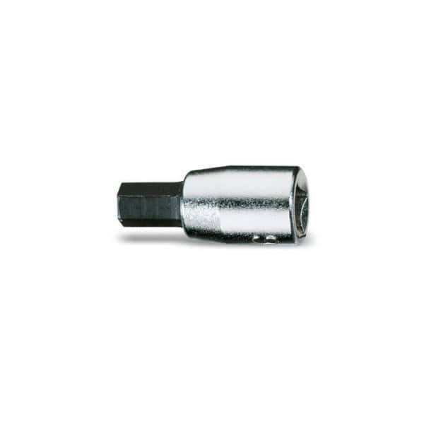 Douilles tournevis pour vis 6 pans creux, carré femelle 1/4″, chromée – embouts brunis