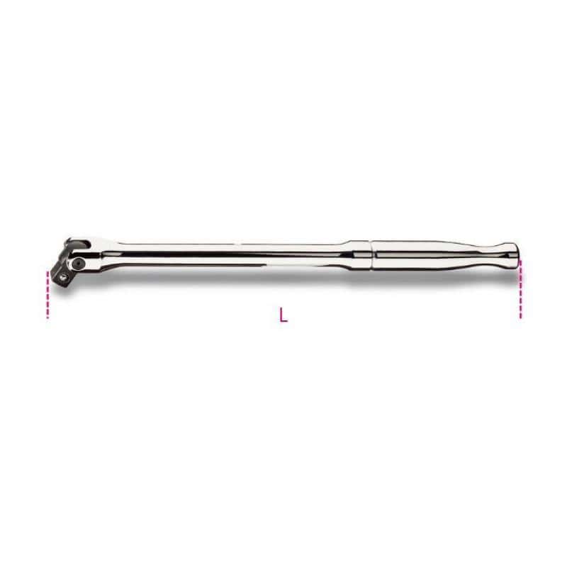Poignée articulée carré mâle 3/8″ avec manche métallique