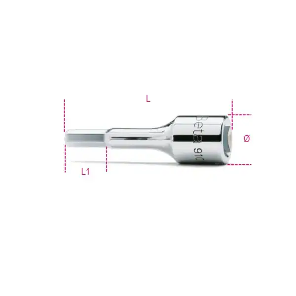 Douille tournevis pour vis 6 pans creux
